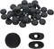 The Beadsmith Fablastic Cord Locks, , Black Color, Silicone Locks, for Elastic Cord Rope Adjuster Non-Slip Stopper